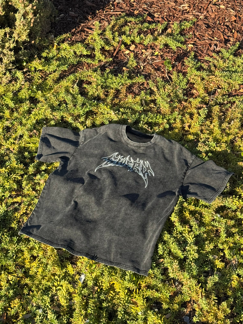 Swerv Washed Flame Script Tee